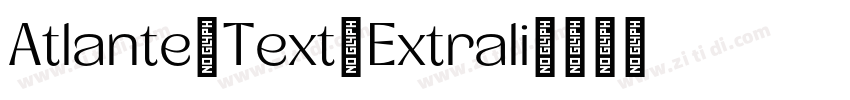 Atlante Text Extrali字体转换